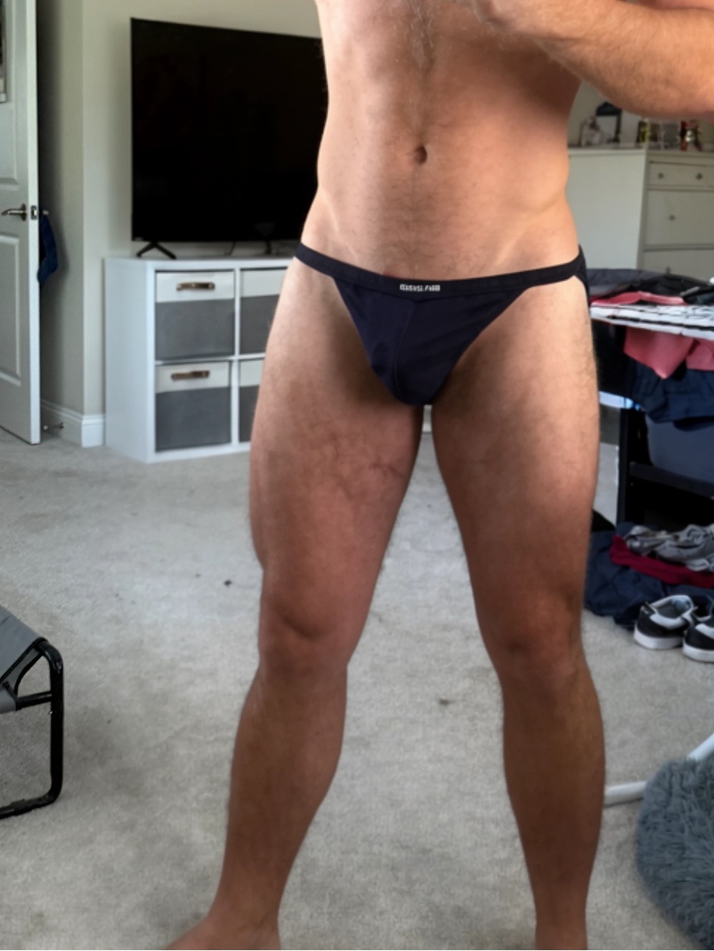 Men's Black String Bikini Briefs NWOT